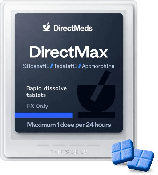 DirectMax rapid-dissolve tablets in discreet packaging